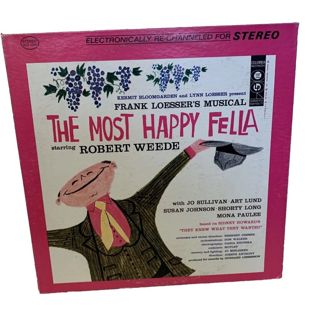 Frank Loesser The Most Happy Fella! (Vinyl) CSP AOS 2330 NM LP Record Album